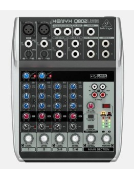 Behringer XENYX Q802USB 8-Input 2-Bus Mixer and USB/Audio Interface