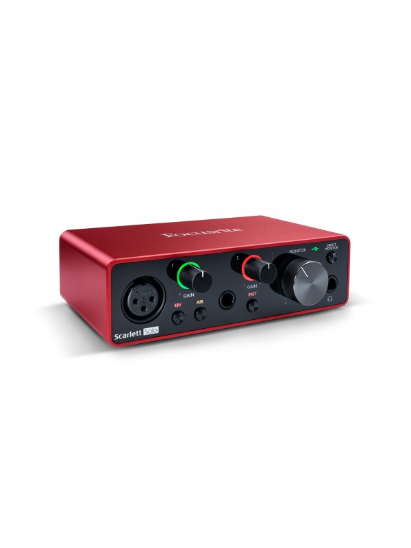 Focusrite Scarlett Solo 3rd Generation USB Type-C Audio Interface ...